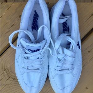 Avia White Canvas Sneakers-Size 8